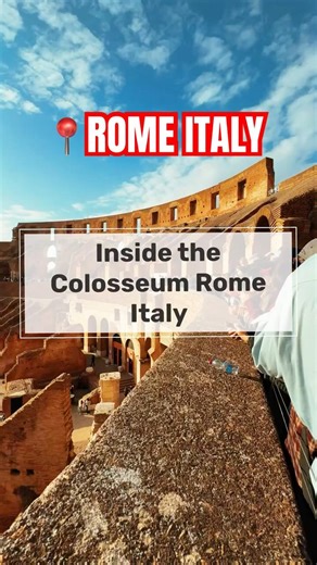 Inside the Collessuem Rome Italy #travel #italy #shorts