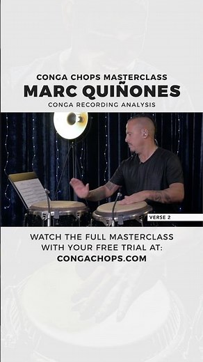 Marc Quiñones Recording Congas | CongaChops.com Masterclass