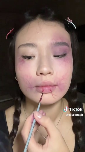 👻👻👻 #halloweenmakeup #zombies #zombimakeup #makeup #halloweenmakeuptutorial #макияжзомби #зомби