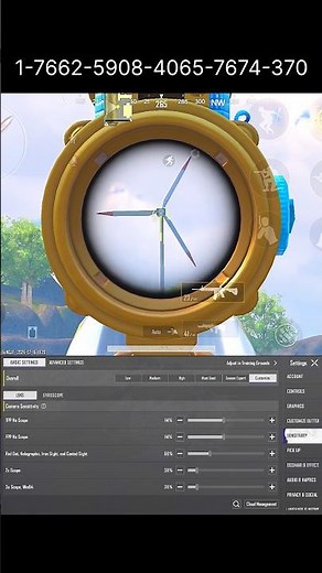 NEW UPDATE 4.5🔥BEST SENSITIVITY CODE + CONTROL SETTINGS BGMI/PUBG MOBILE