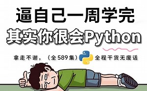 【全598集】清华大佬用96小时终于讲完的Python全套教程！全程干货细讲，保姆级教程，免费分享给大家