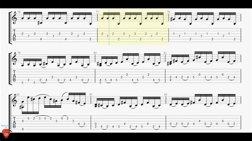 古典吉他bwv1006a，五线谱 Tab 慢速练习。
