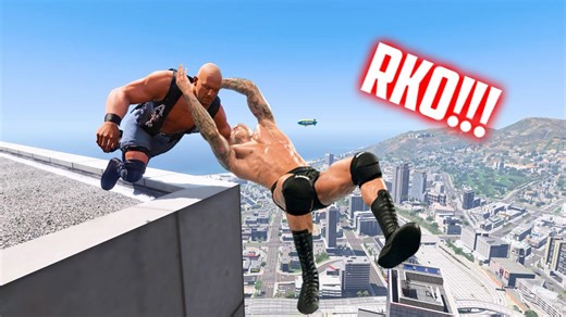 GTA 5 Wrestling Showcase #16 — RKO, Suplex, Spear, and More Finishing Moves