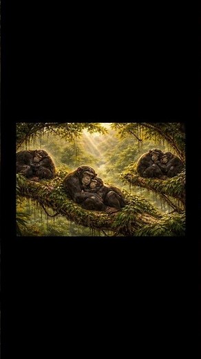 Chimpanzees 🦒 Rainforest | Documentary #shorts #chimpanzee #monkeys #africa