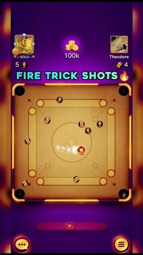 Dangerous trick shots☠️🔥carrom pool new events🔥 #shorts #carrom