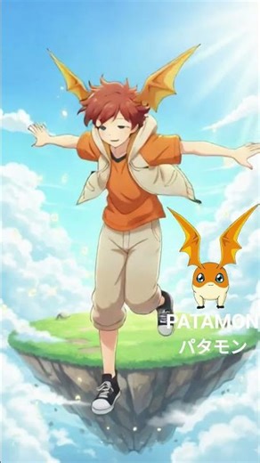 Digimon as Human : AI Patamon version #ai #aivideo #anime #digimon #digimonadventure #animeai