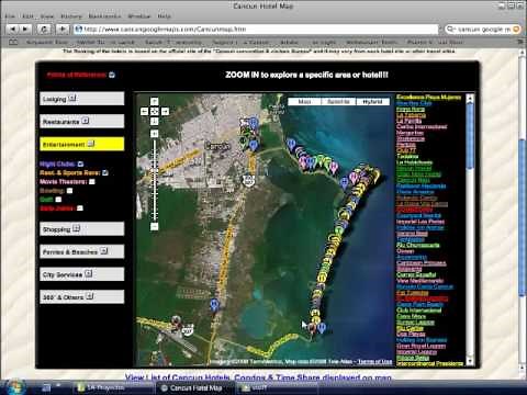 Cancun Map - Google Map of Cancun