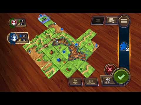 Carcassonne Digital | Playthrough vs Aggressive AI