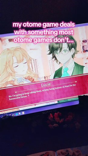 my otome game deals with something most otome games don't...and it's the mortality behind being a vampire or not for the main character! in Crimson Waves on the Emerald Sea: Amaranthine Moon the main character can be a vampire or a human with different scenes and endings for each choice. what will you choose? if you like Victorian anime and otome romance games, try out the demo on Steam! #otomegames #otome #otomegame #visualnovel #visualnovelgame