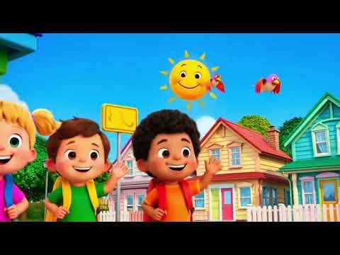 Exciting Red Bus Ride 🚌🌈 | Kids Cartoon Story 