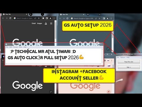 GS Auto Clicker 2026 Full Setup for PC | Best multiple account setup | Gs se loder kese lagaye