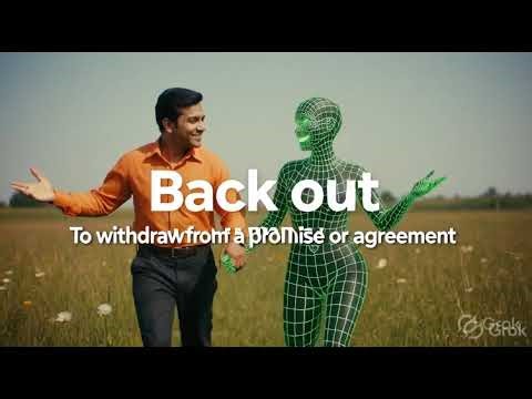 Back Out Phrasal Verb Meaning | English Vocabulary