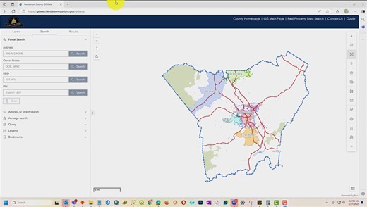 GISWeb - How to turn aerial photos and basemaps on