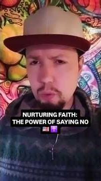 Nurturing Faith: The Power of Saying No. 🇺🇸 ✝️ #amen