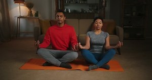 Latin Married Couple Sitting Lotus Pose Stock Footage Video (100% Royalty-free) 1098531155 | Shutterstock