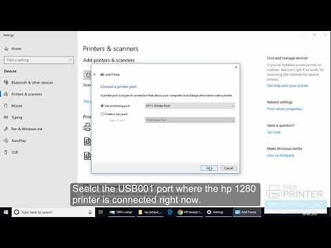 How to install hp Deskjet 1280 printer driver in Windows 10 manually using .inf (Basic Driver)