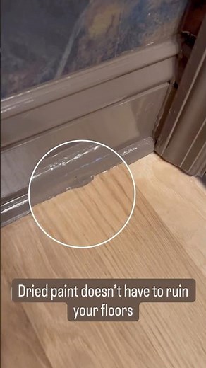 How to remove dried paint w/o damaging floors #shorts #diy #homeimprovement #painting #painter #fix