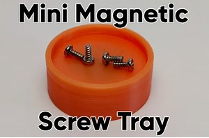 Mini Magnetic Screw Tray #3DThursday #3DPrinting