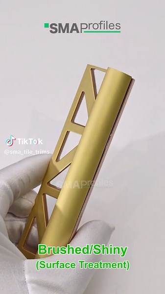 Aluminum tile edge trim #titok #tiletrim #foryou