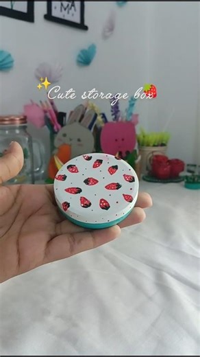 cute storage box craft 🍓✨|#shorts#diy#craft|journeywithme