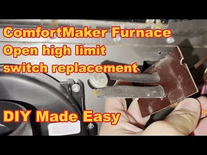Comfortmaker furnace open high limit switch replacement: No heat, not igniting. part 3433905