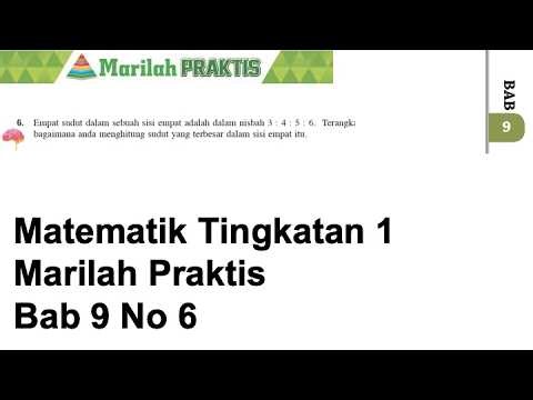 Marilah praktis No 6 Bab 9 | KSSM Matematik Tingkatan 1 Bab 9 Poligon Asas