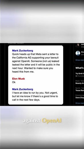 Zuckerberg vs. Musk: California AG Letter Revealed #shorts