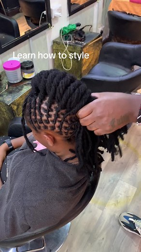 Styling Dreadlocks: Tutorial for Short Locs with Hairline Styling Gel