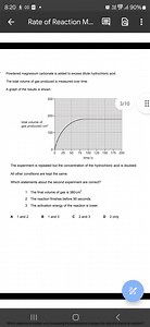 Powdered magnesium carbonate is added to excess dilute hydrochl... | Filo
