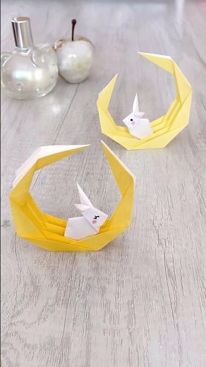 【折り紙】十五夜🎑月編🌛 𓈒𓏸#お月見#折り紙#origami#ものづくり#室内遊び#知育#shorts#簡単#可愛い#diy#おりがみ#papercraft
