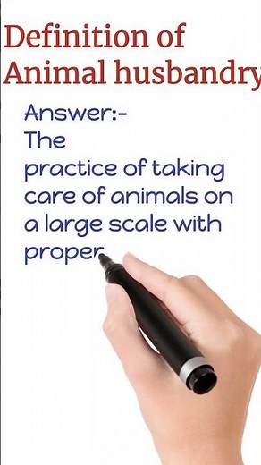 what is Animal husbandry?/#shorts/#definition