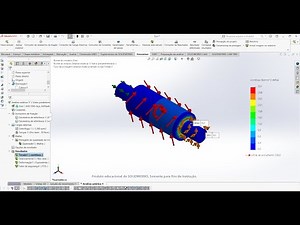 Como aplicar torque e rotação em um eixo para analise do SolidWorks Simulation