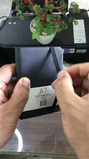 Notebook A7 Aimilo Cover Premium Black #notebook #smallbook #notebook