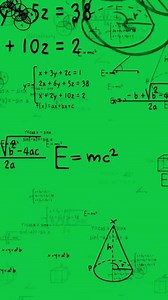 Download Math science formula black handwriting Text overlay animation vertical background green screen for free