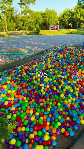I FILLED @Unspeakable's LAKE WITH 1 MILLION BALLS #shorts