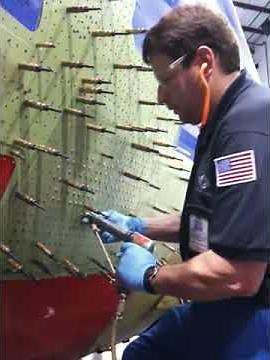 Aircraft skin repair, Boeing 737