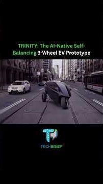This AI-native car balances itself on three wheels #technews #car #tech