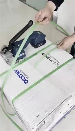 Manual Control Battery Powered Strapping Tool V1 Hand Strapping Packing Machine for Width 13-16mm Plastic Steel Strap Band