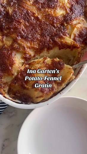 Delicious Potato-Fennel Gratin Recipe from Ina Garten