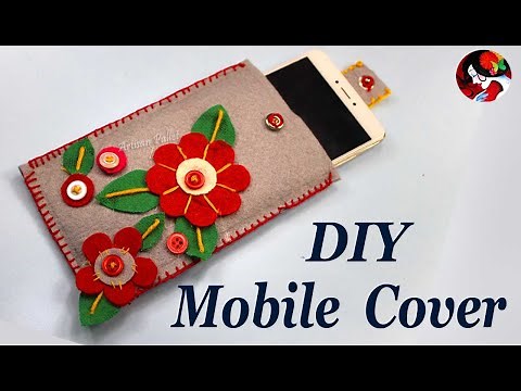 DIY Felt Phone Case | Easy Handmade Felt Mobile Pouch @artisanpallet