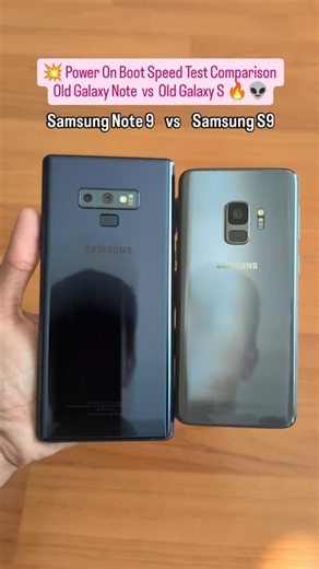 Note 9 vs S9 🔥⚡ BOOT SPEED BATTLE! 😱 Samsung's Classic Flagships Head-to-Head! #shorts #viral #fyp
