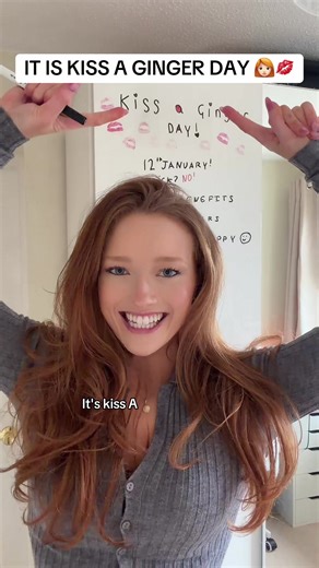 who is celebrating kiss a ginger day today?! 💋#kissaginger #ginger #nationalholidays #redhead #redhair