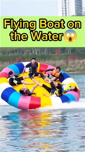 Flying Inflatable Boat Ride😱|| Flying Boat On The Water!! #flyingboat #viralvideo #adventure