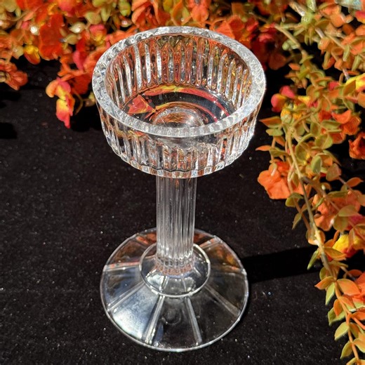 Vintage Shannon Crystal Designs of Ireland Pillar / Taper Candle Holder - Etsy