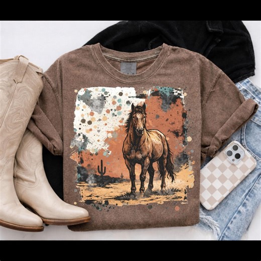Western Horse PNG, Western Graphics, Cowboy Graphics, Western Tee Design, Rodeo Shirt Design, Punchy PNG, Western Sublimation - Etsy