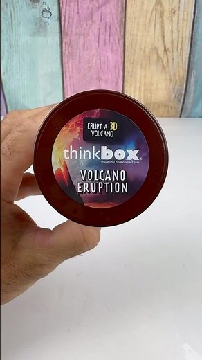 Thinkbox Volcano Eruption #experiment #volcano #eruption #shorts #stem #satisfying #fun