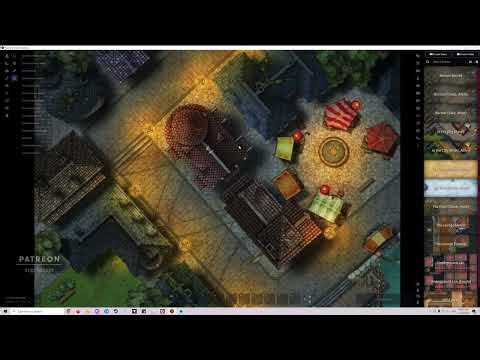 In The City - Animated battle maps setup in Foundry VTT