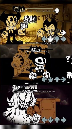 Friday Night Funkin' Ollie vs Bendy Anemaniac MIDISIDI Take Bendy And the ink machine #shorts #bendy