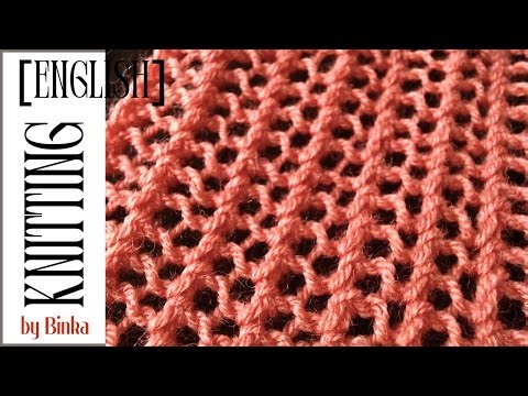 [English] The easiest one-row repeat pattern. Reversible knitting pattern. #knitting #stitch