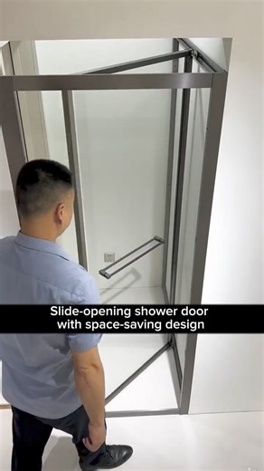 Slide-opening shower door with space-saving design | Window Home